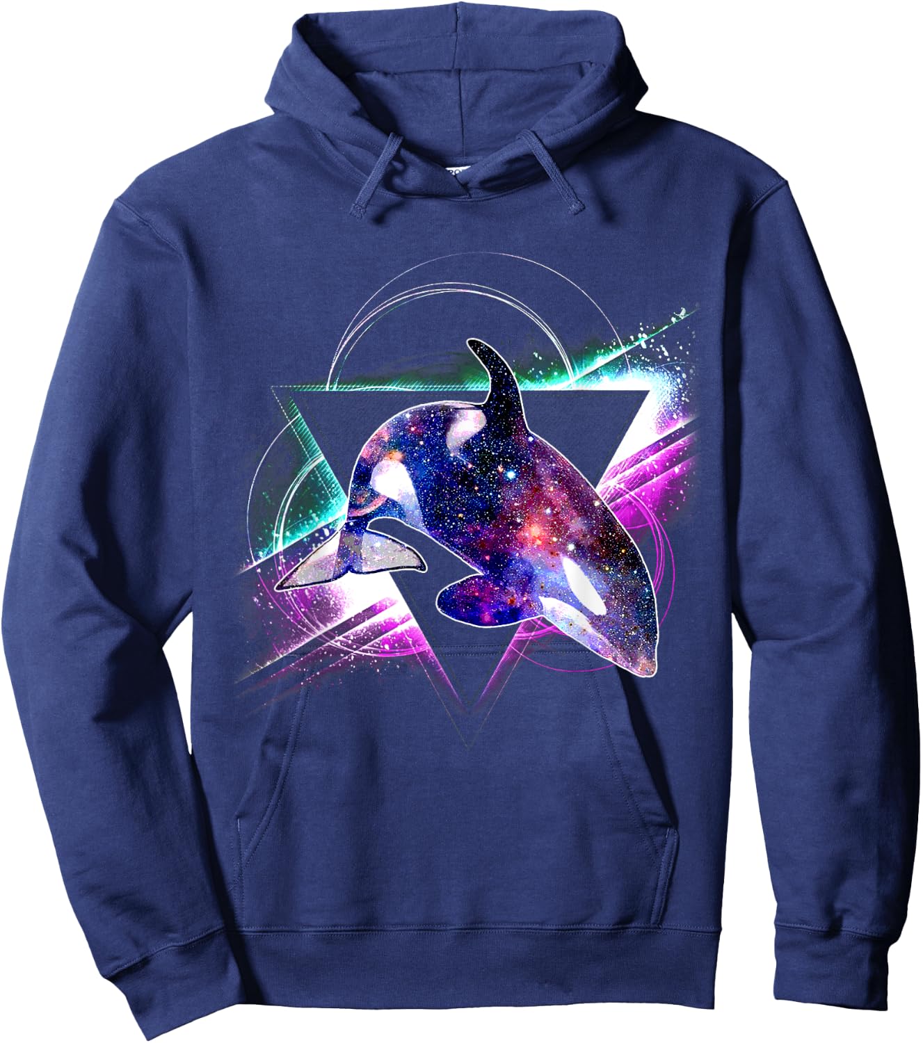 Aesthetic Galaxy Killer Whale Hoodie - Hoodie | Navy
