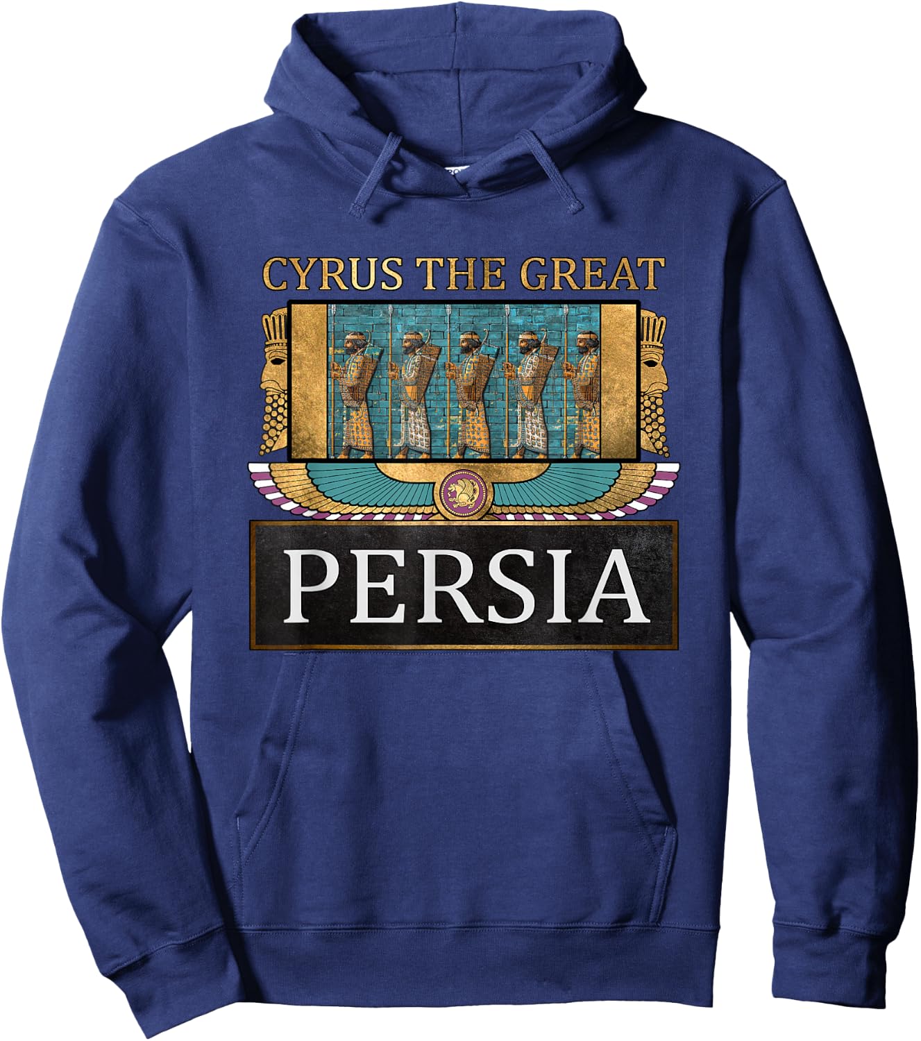 Cyros the Great, Ancient Persia, Achaemenid Hoodie - Hoodie | Navy