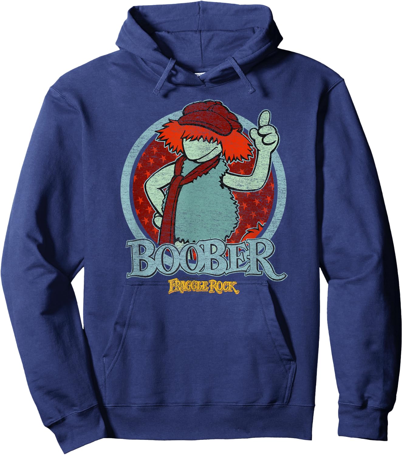 Fraggle Rock Boober Circle Hoodie - Hoodie | Navy