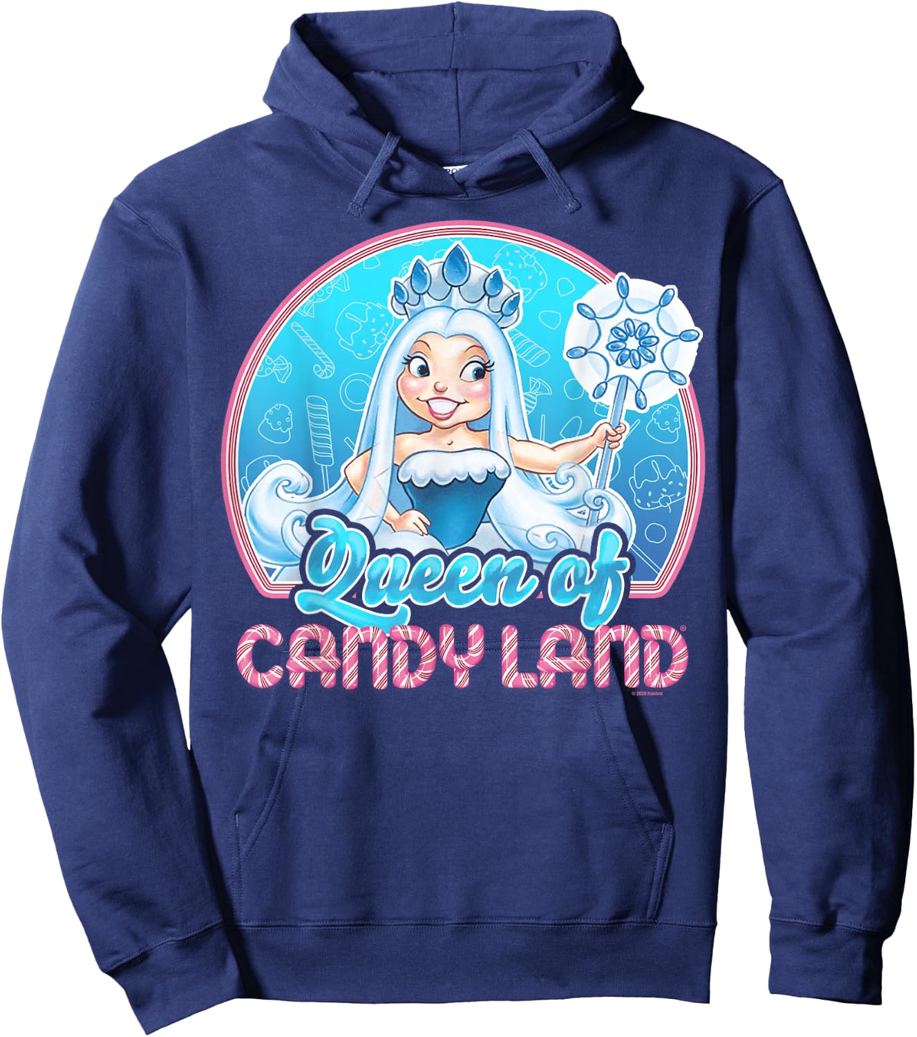 Candy Land Queen of Candy Land Portrait Small Hoodie - Hoodie | Navy