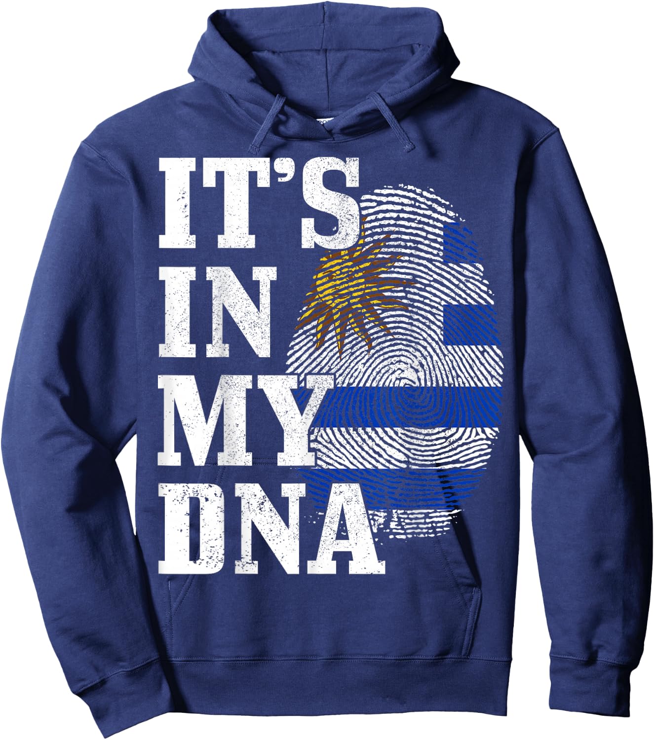 Uruguay It's In My DNA Uruguay Flag Hoodie - Hoodie | Navy