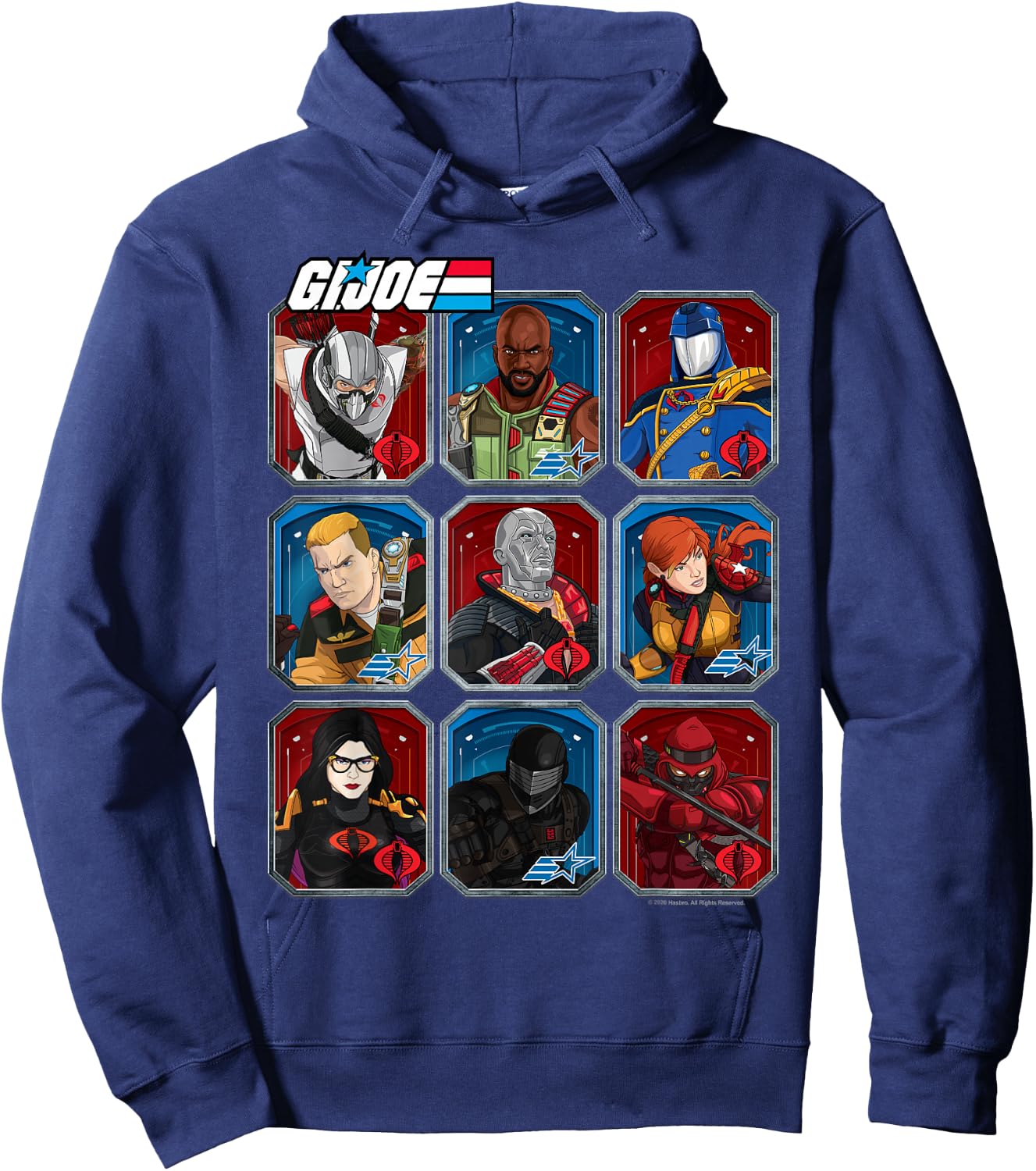 G.I. Joe Group Shot Trading Cards Box Up Hoodie - Hoodie | Navy