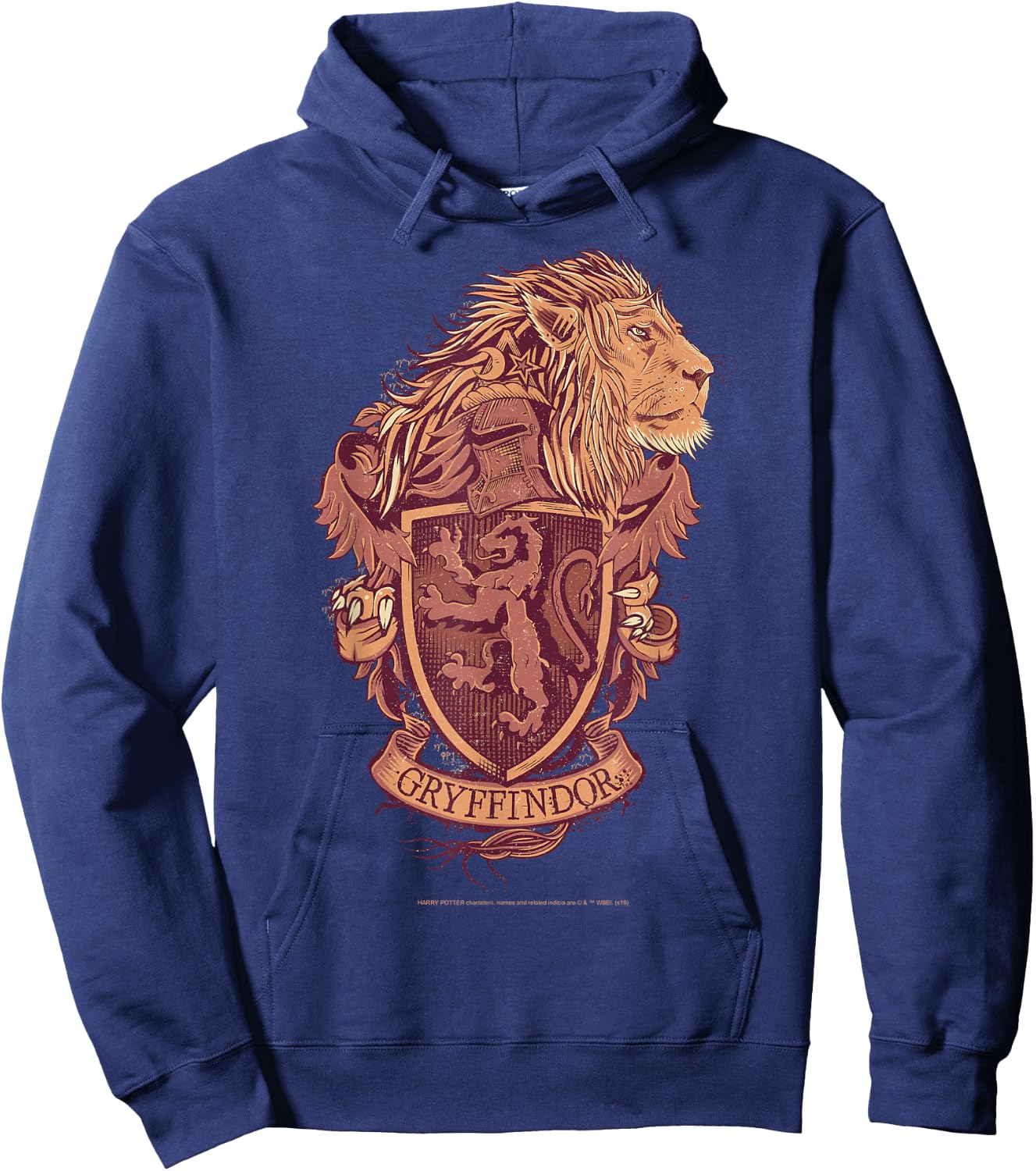 Harry Potter Gryffindor Detailed Crest Hoodie - Hoodie | Navy