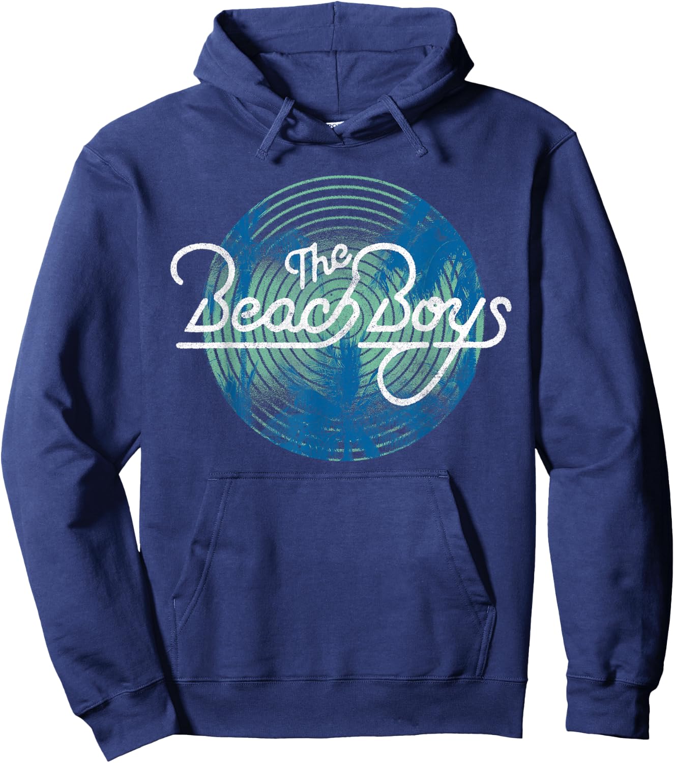 Beach Boys Circle Vibration Palm Trees Small Hoodie - Hoodie | Navy