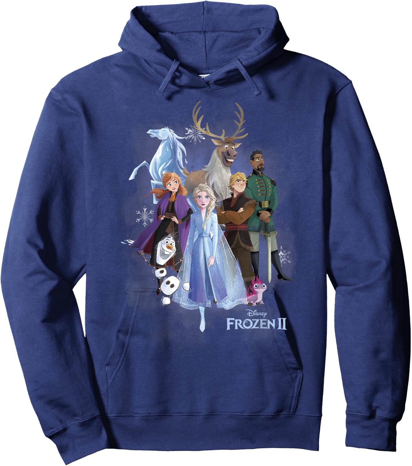 Disney Frozen 2 Group Shot Walking Into Forest Hoodie - Hoodie | Navy