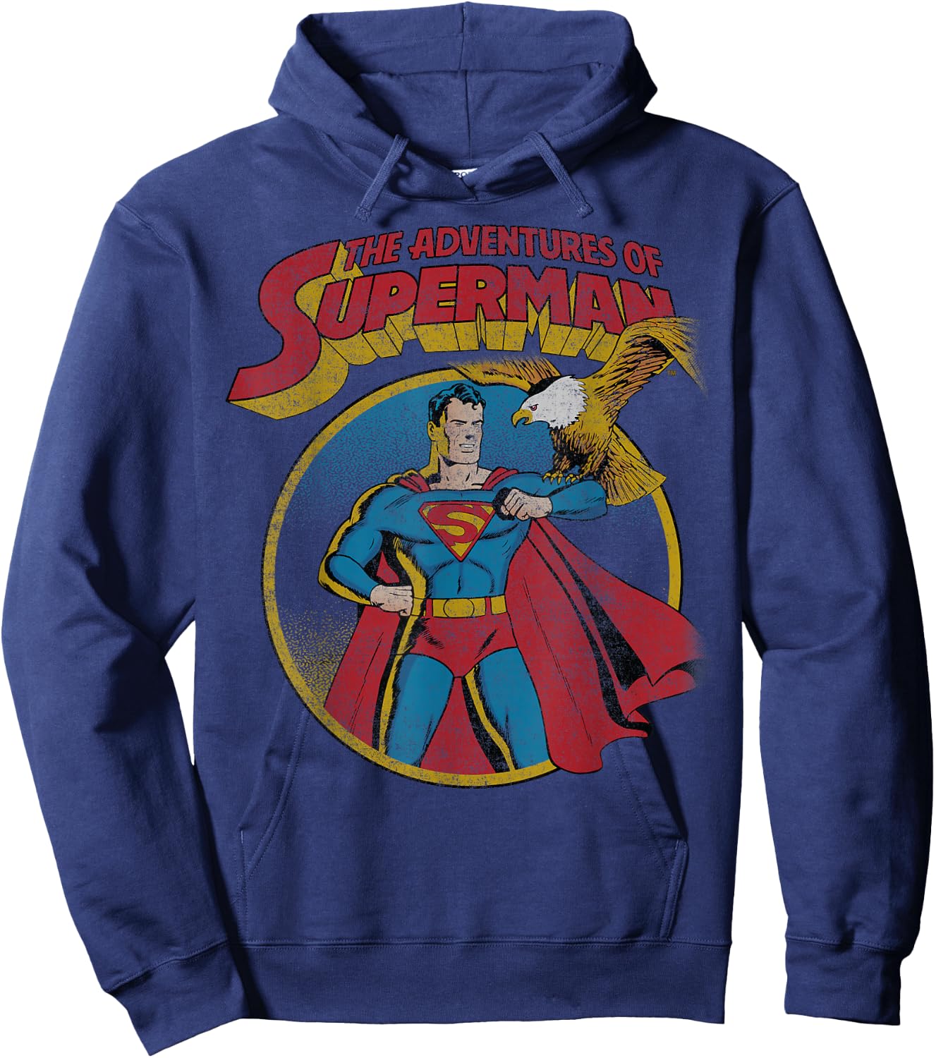 DC Comics Superman With Eagle Hoodie - Hoodie | Navy