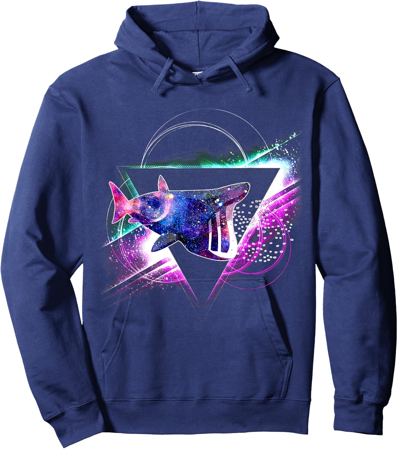 Aesthetic Galaxy Basking Shark Hoodie - Hoodie | Navy