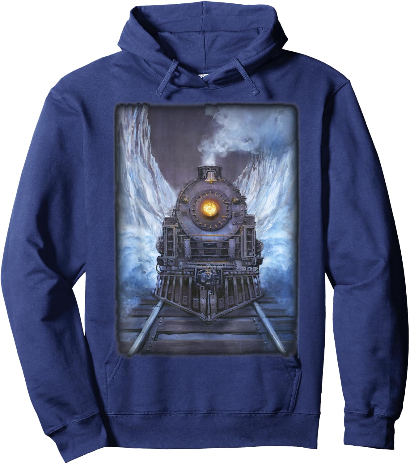 The Polar Express Train Poster Hoodie - Hoodie | Navy