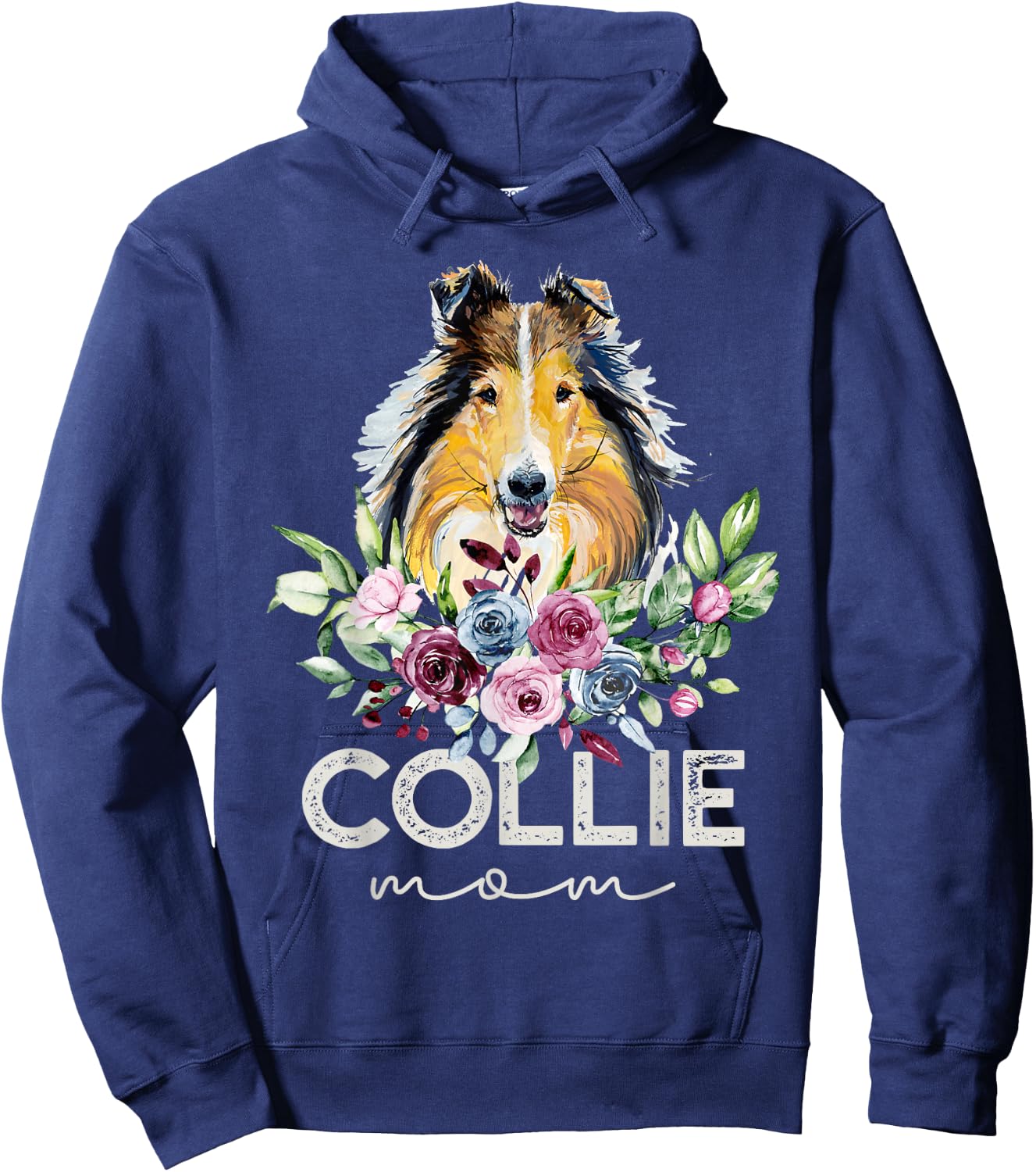 Rough Collie Shirt Gifts Dog Mom Hoodie - Hoodie | Navy