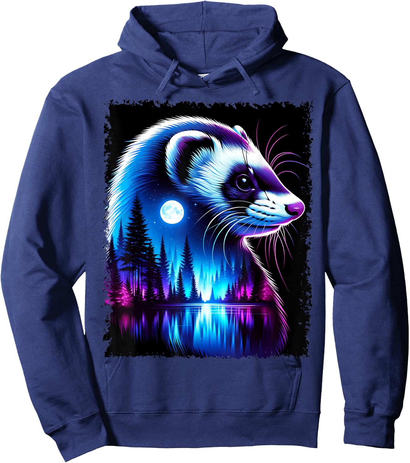 Spirit Animal Ferret Men Women Kids Christmas Hoodie - Hoodie | Navy