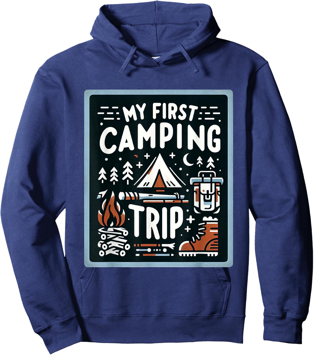 My First Camping Trip Hoodie - Hoodie | Navy