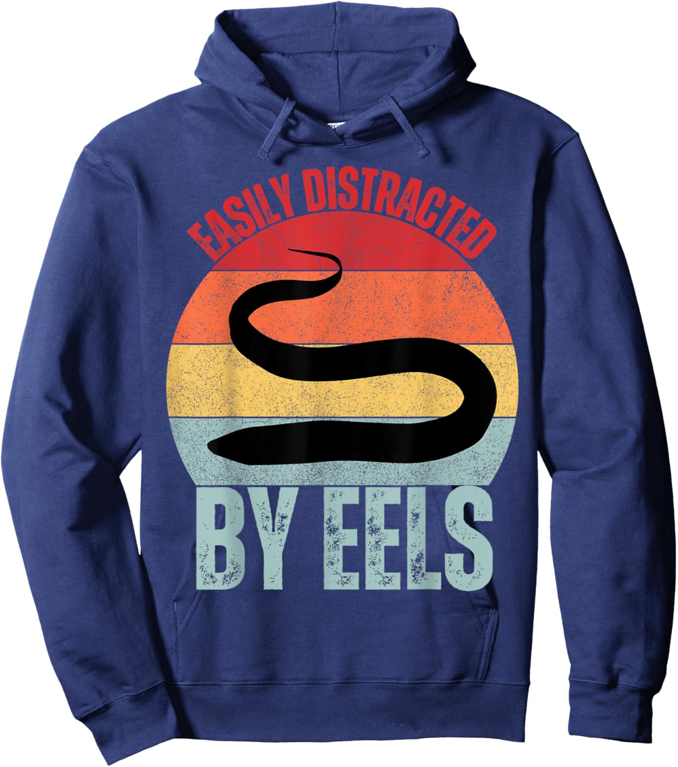 Eel Lover Easily Distracted By Eels Hoodie - Hoodie | Navy