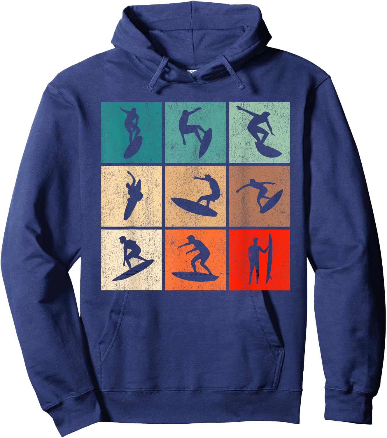 Surf Retro Surfing Vintage Surfers Surfer Hoodie - Hoodie | Navy