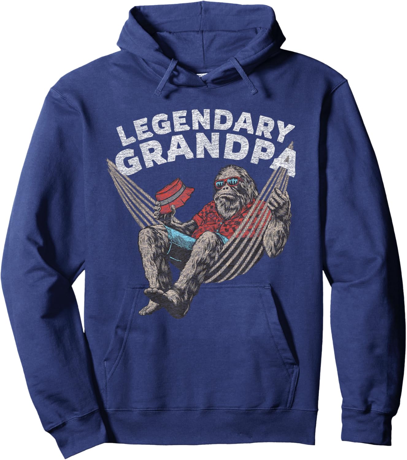 Funny Grandpa Legendary Saying Hoodie - Hoodie | Navy