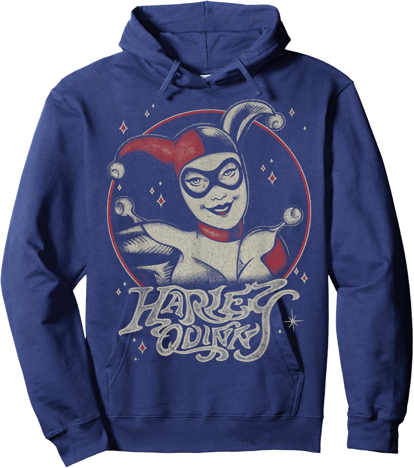 DC Comics Harley Quinn Dark Portrait Small Hoodie - Hoodie | Navy