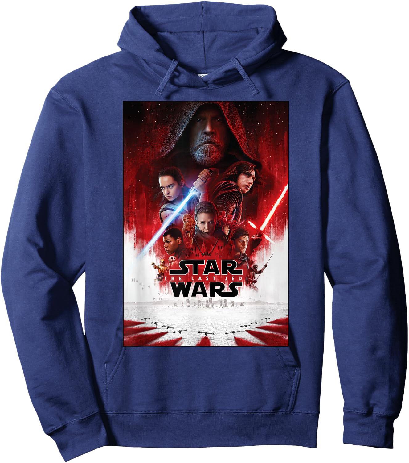 Star Wars The Last Jedi Movie Poster Hoodie - Hoodie | Navy
