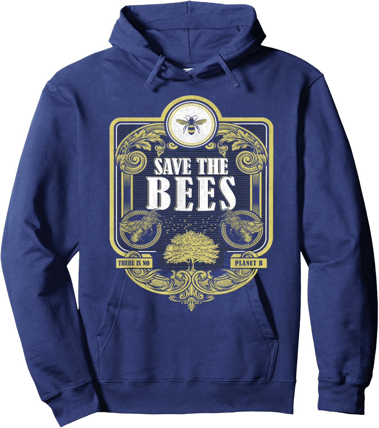 Save the Bees Honeybee Lovers and Beekeepers Hoodie - Hoodie | Navy