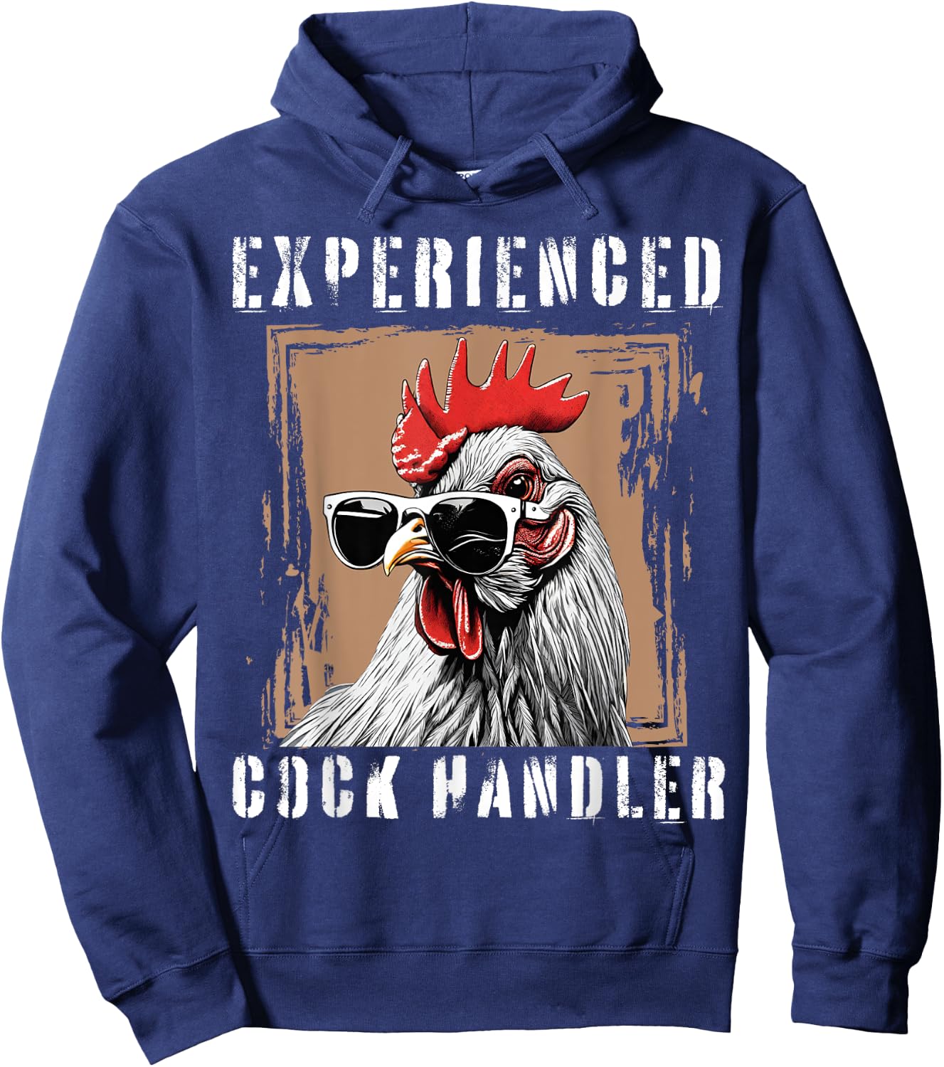Experienced Cock Handler Funny Rooster Lover Hoodie - Hoodie | Navy