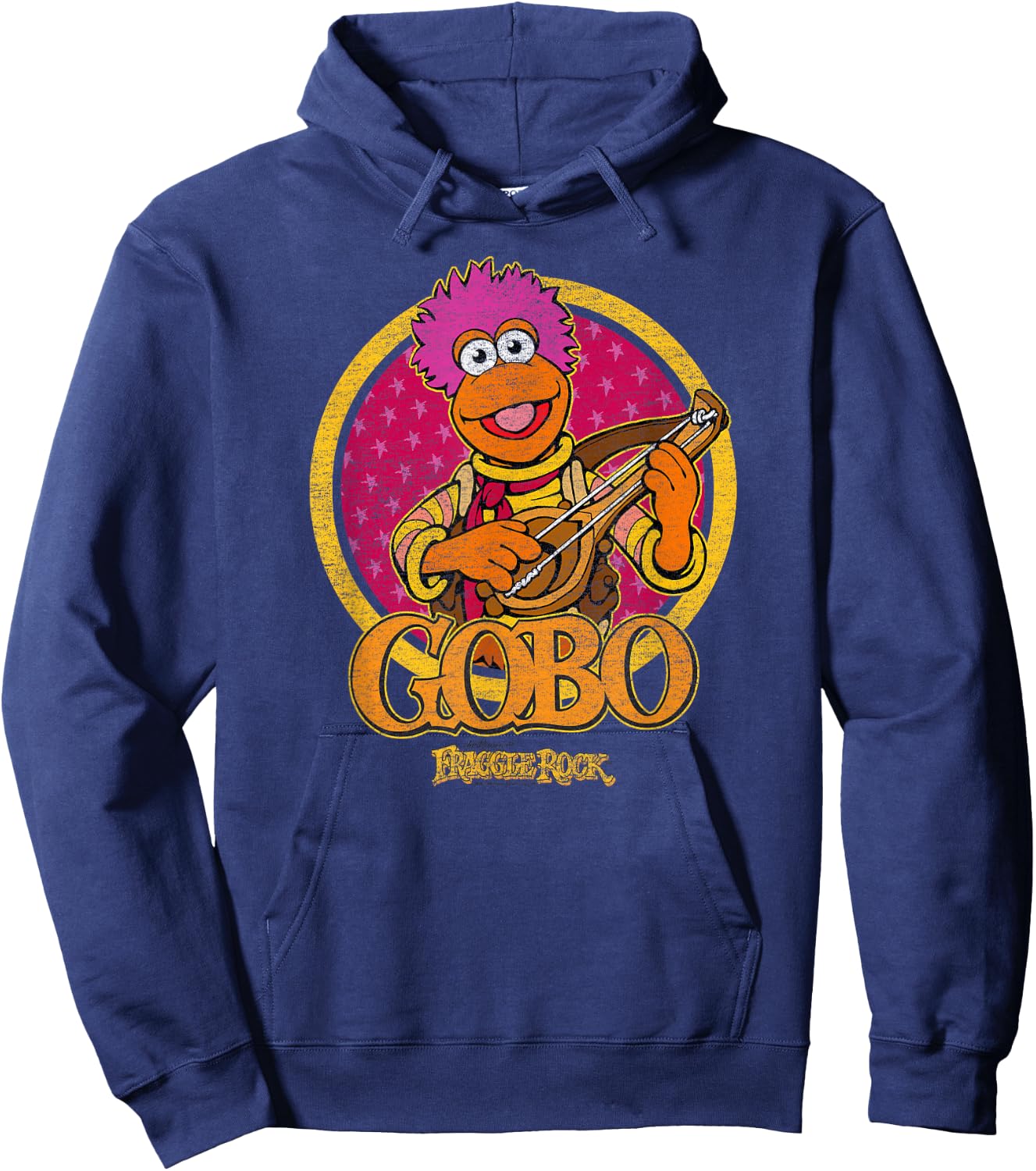 Fraggle Rock Gobo Circle Hoodie - Hoodie | Navy
