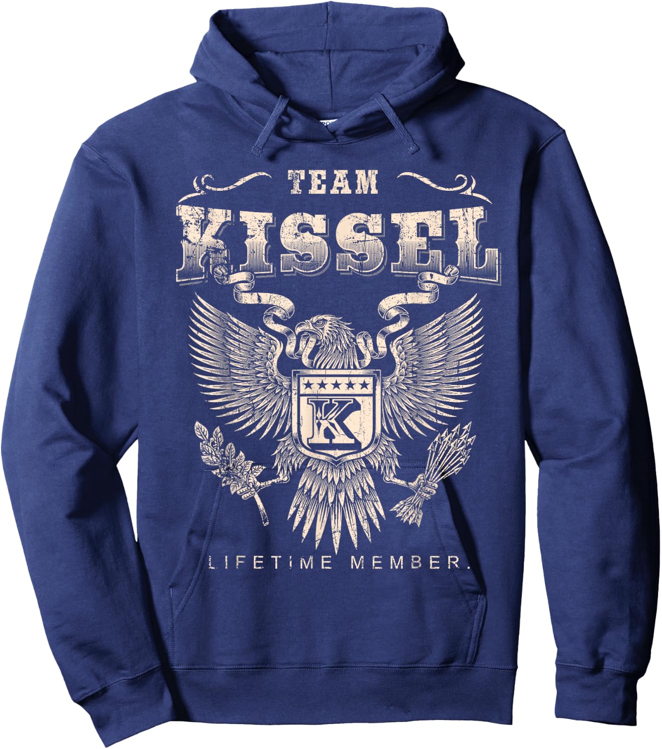 Team KISSEL Lifetime Member Last Name Hoodie - Hoodie | Navy