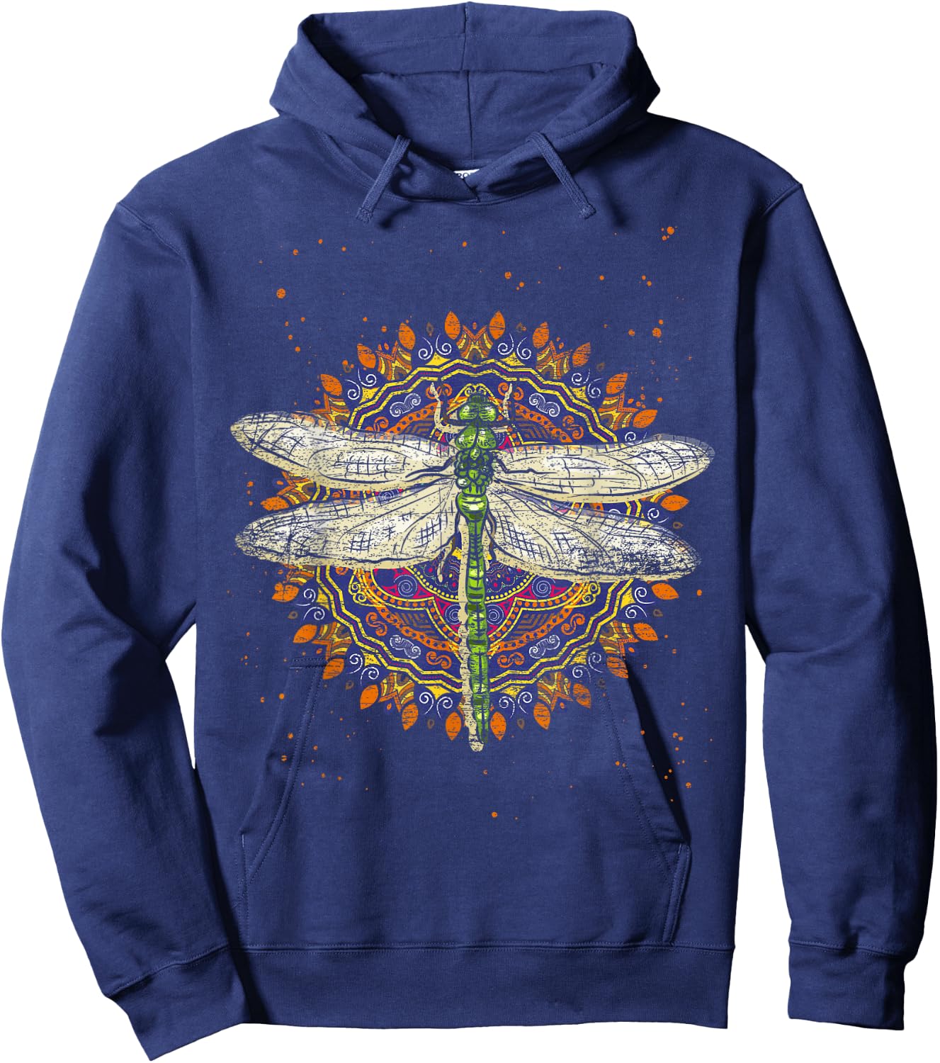 Retro Dragonfly Hoodie - Hoodie | Navy