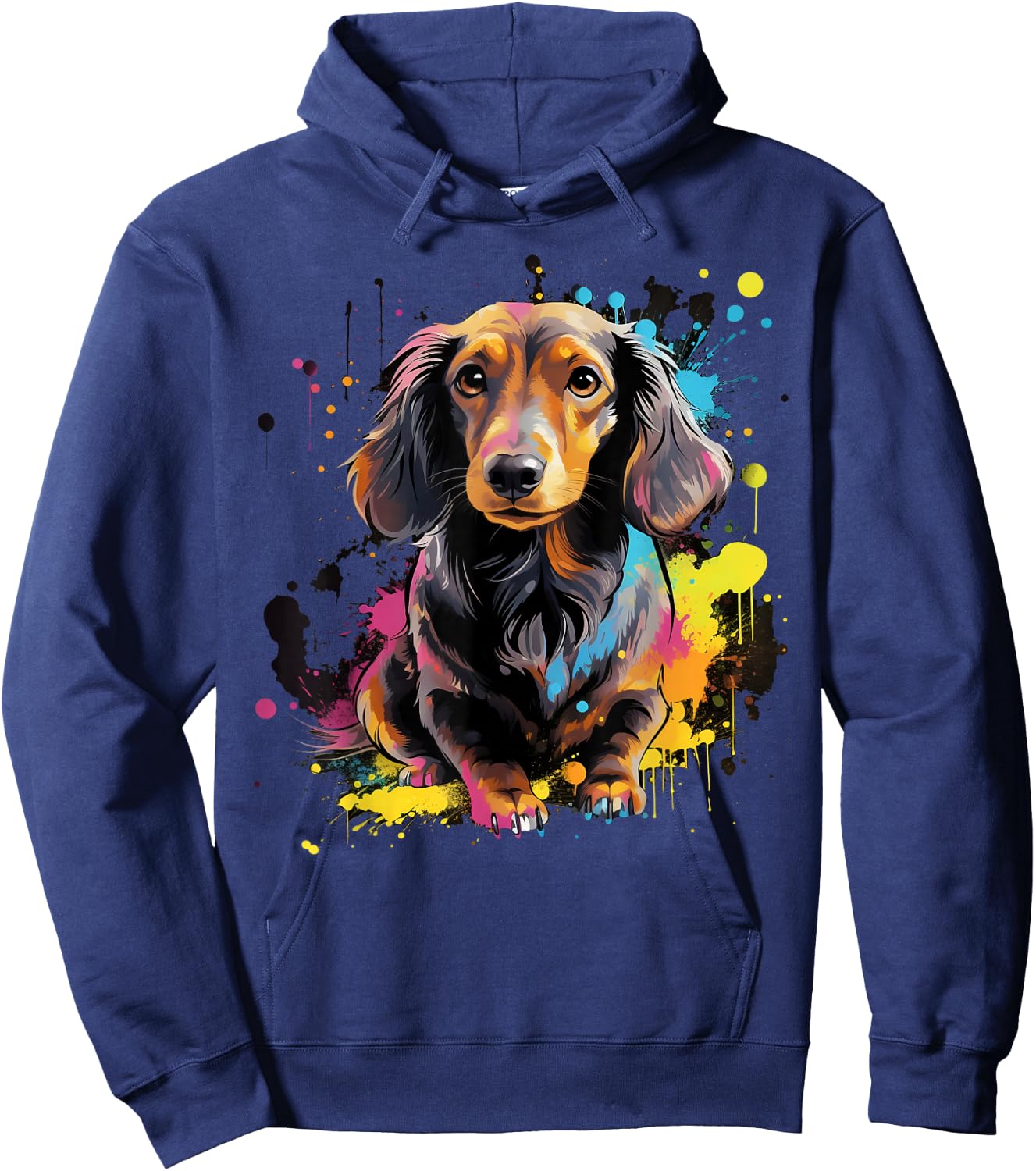 Cute Dachshund Hoodie - Hoodie | Navy