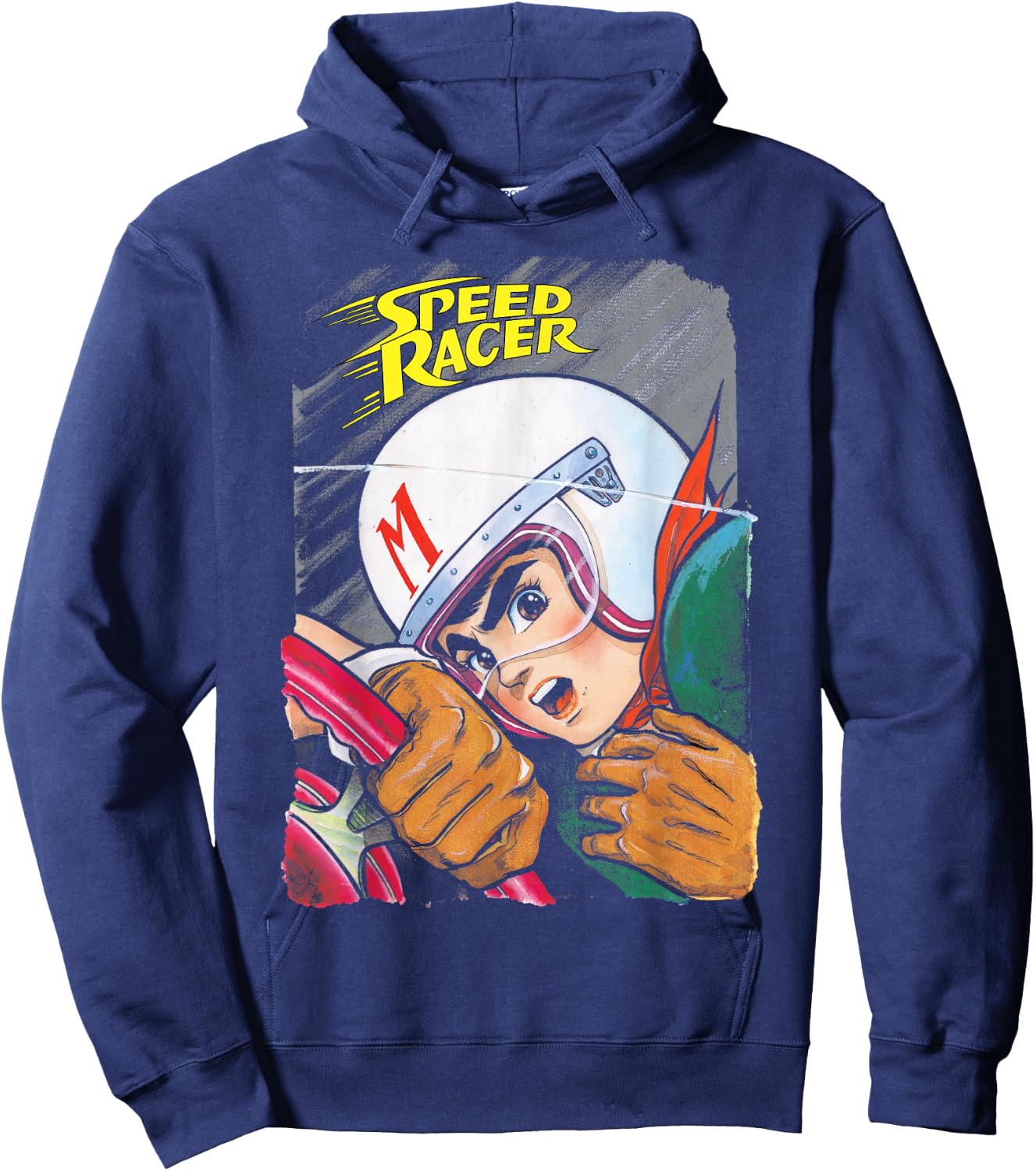 Manga Speed Racer Logo Close Hoodie - Hoodie | Navy