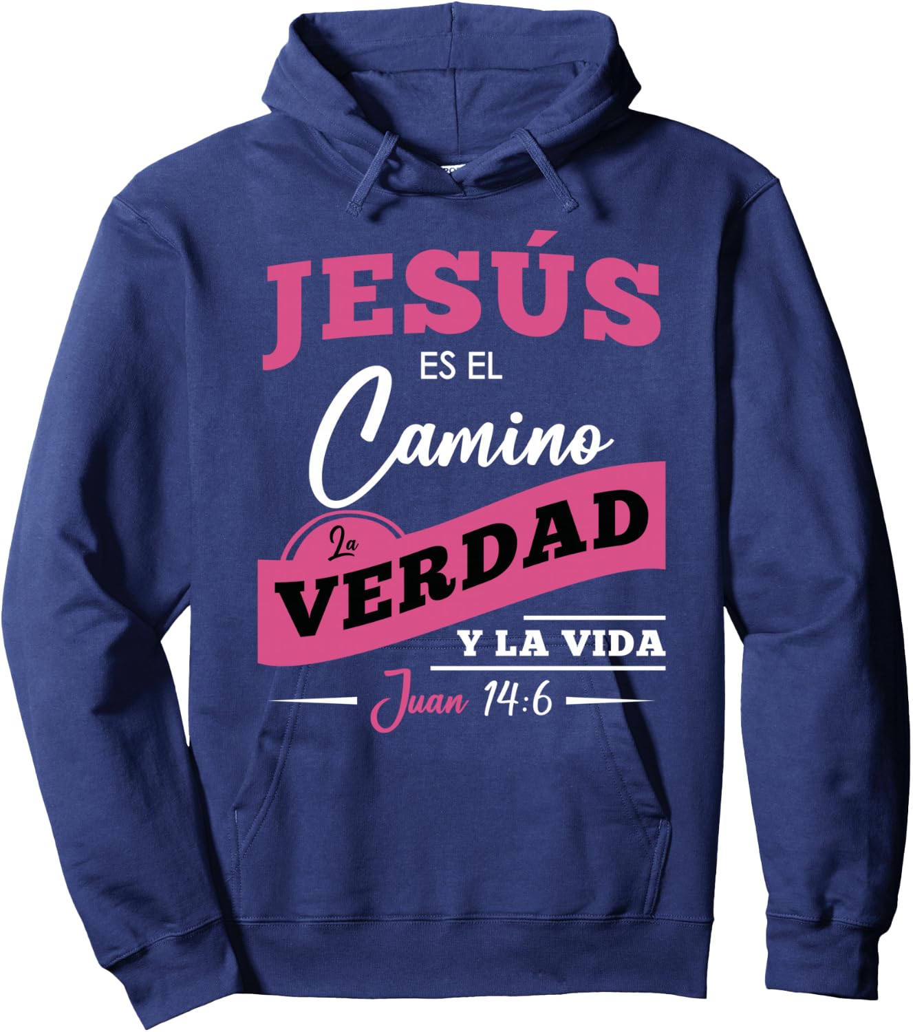Jesús es el camino, la verdad y la vida. Hoodie - Hoodie | Navy