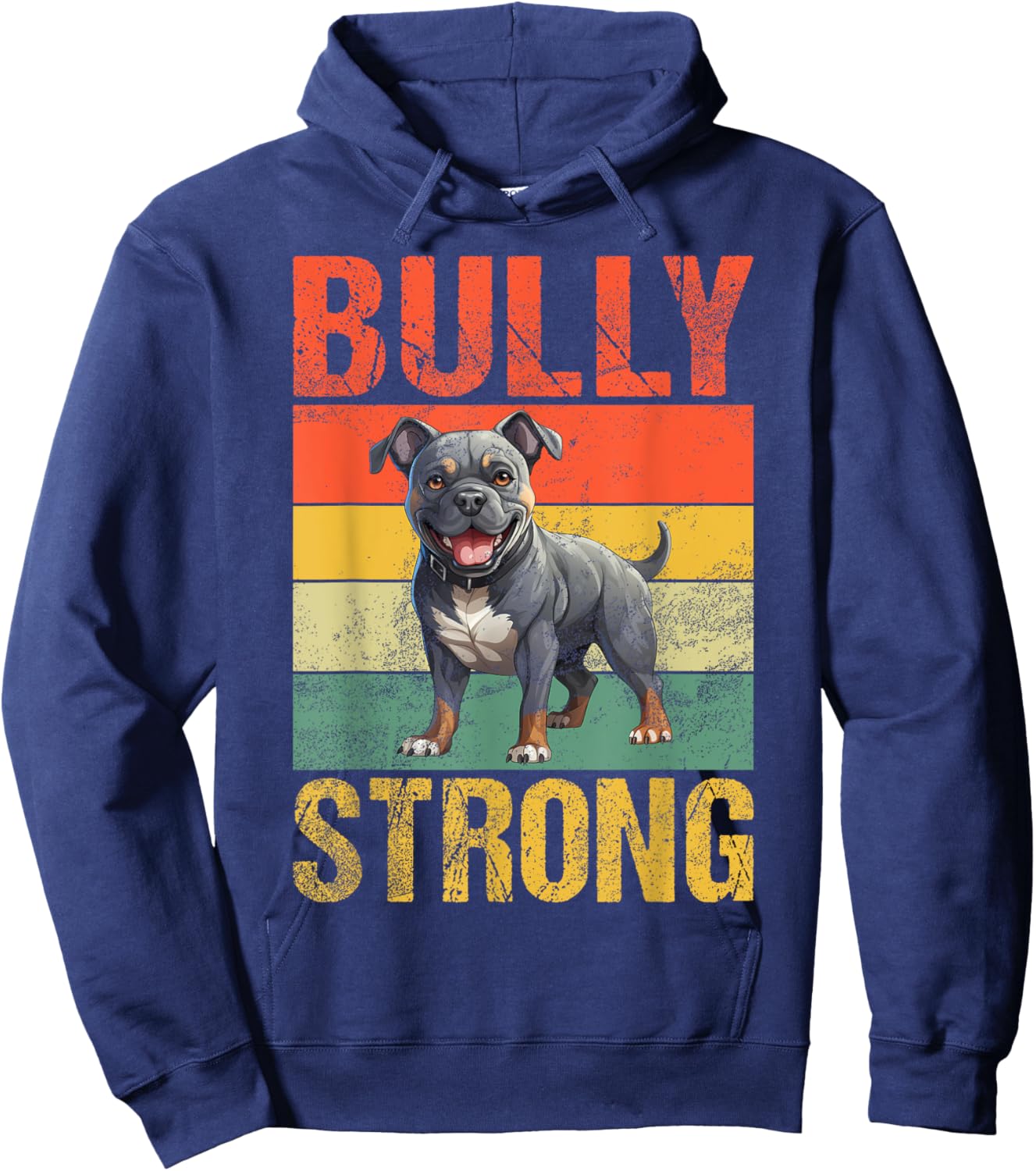 Bully Strong American Bully Hoodie - Hoodie | Navy