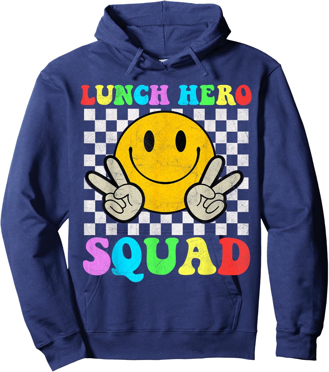School Lunch Hero Squad Cafeteria Workers Hoodie - Hoodie | Navy