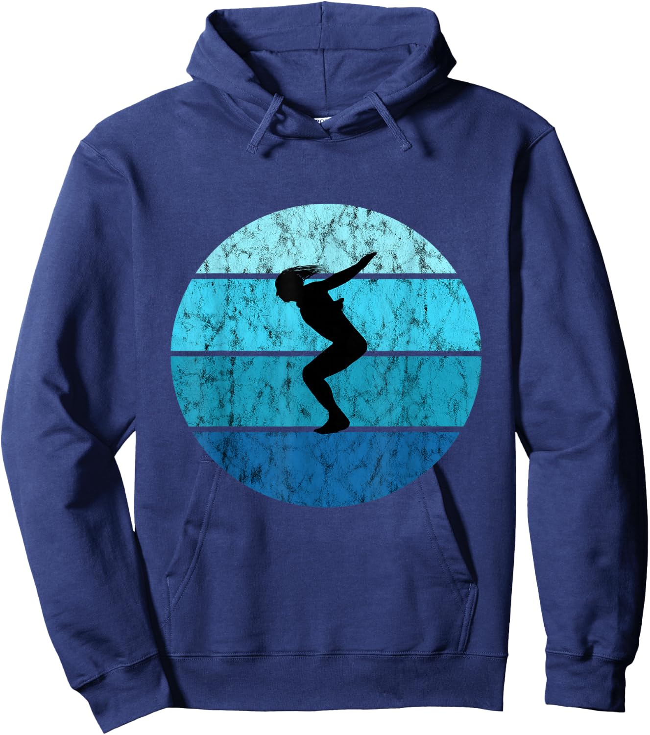 Retro Vintage Ocean Tower Jumping Board Hoodie - Hoodie | Navy