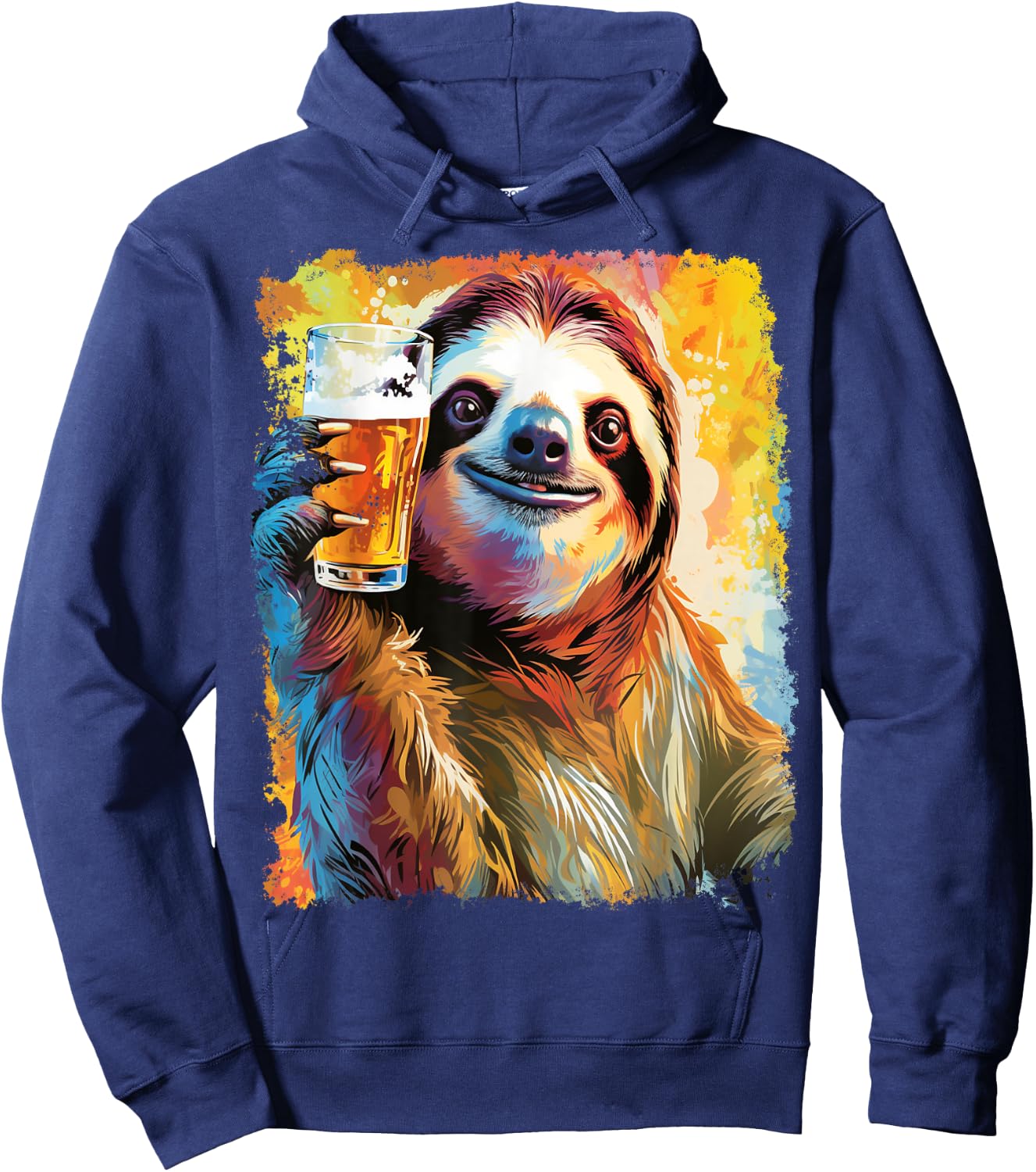 Sloth Beer Hoodie - Hoodie | Navy