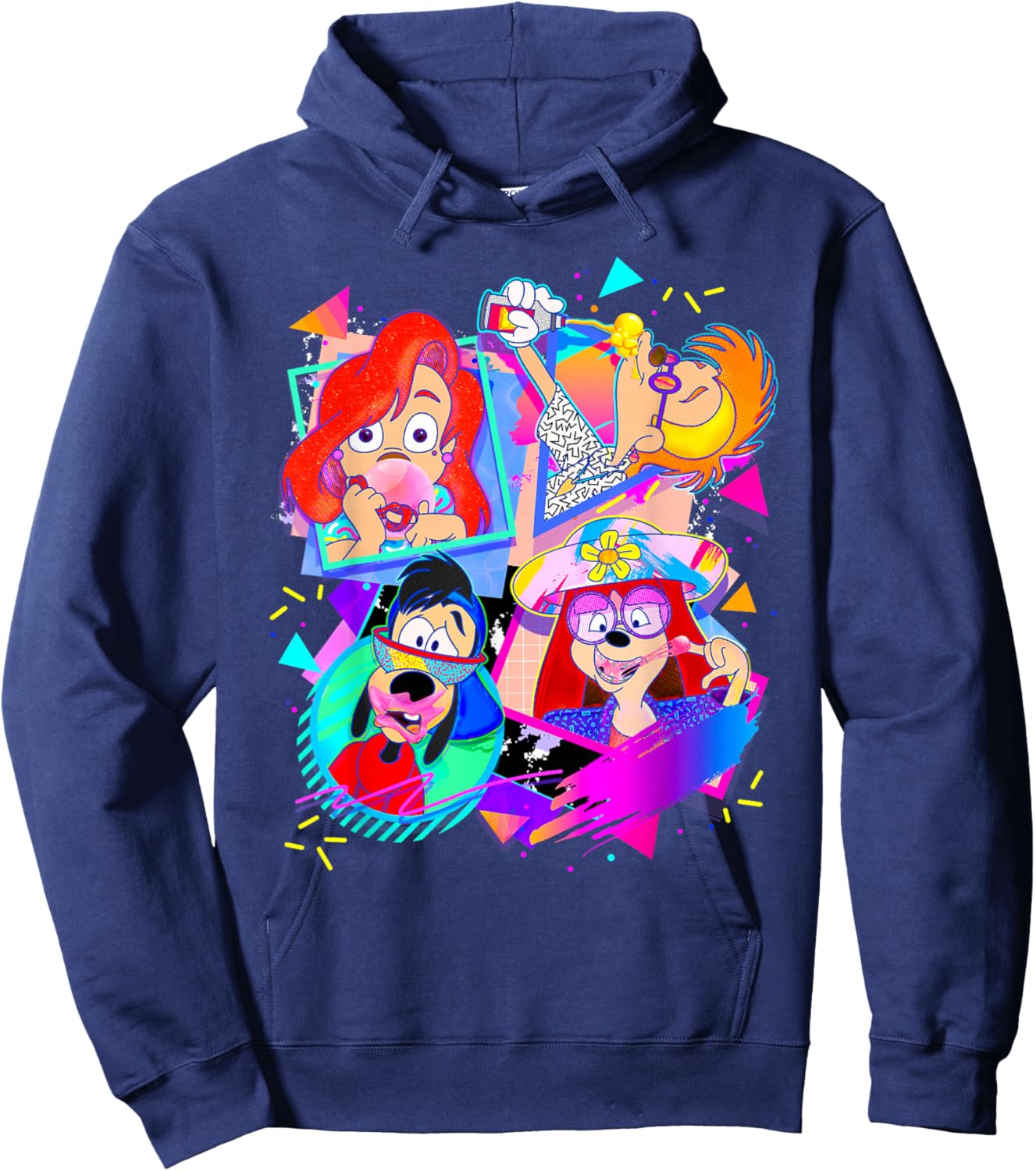 Disney A Goofy Movie Bubble Gum Retro Nineties Hoodie - Hoodie | Navy