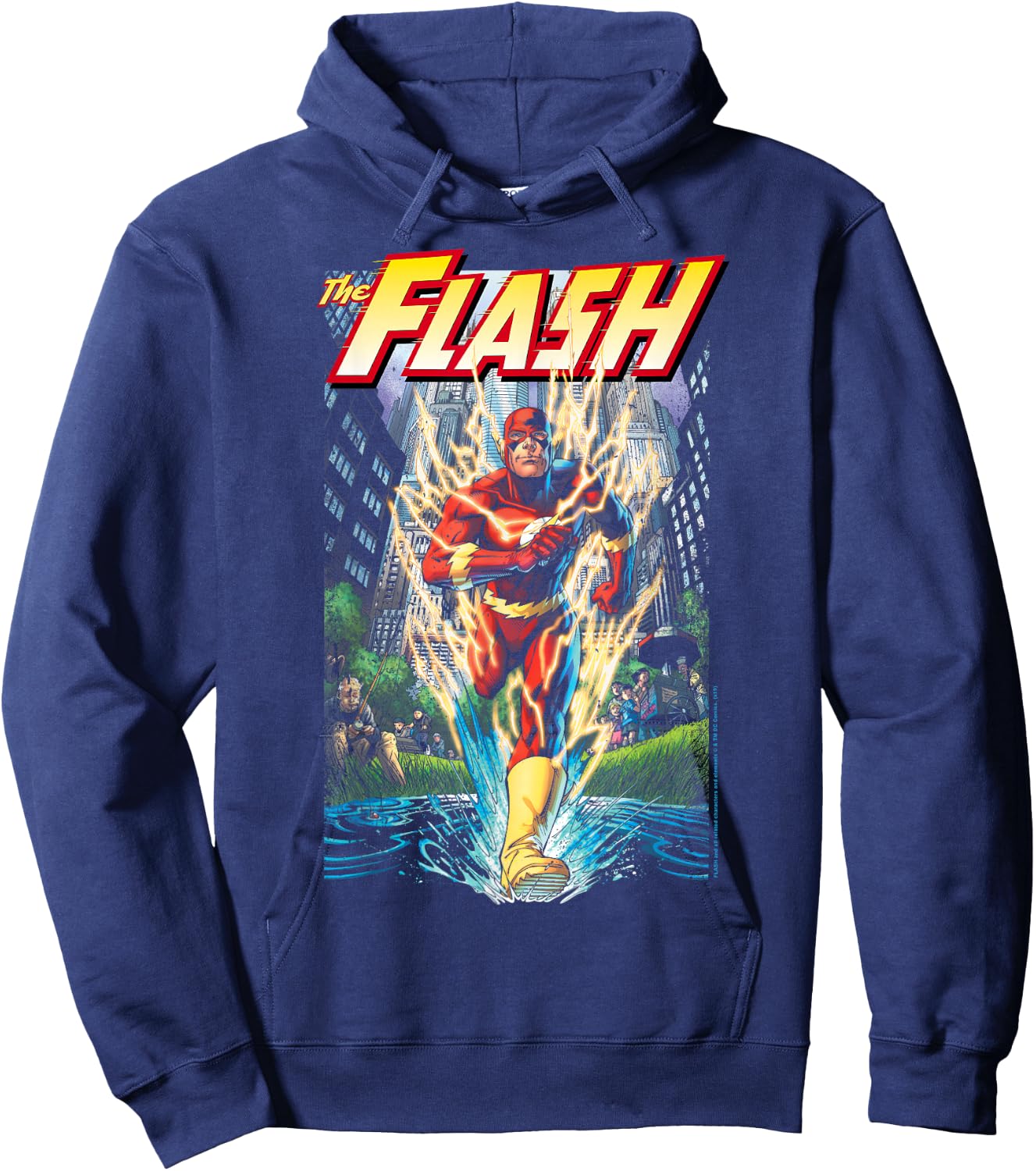 DC Comics The Flash Modern Comic Cover Hoodie - Hoodie | Navy