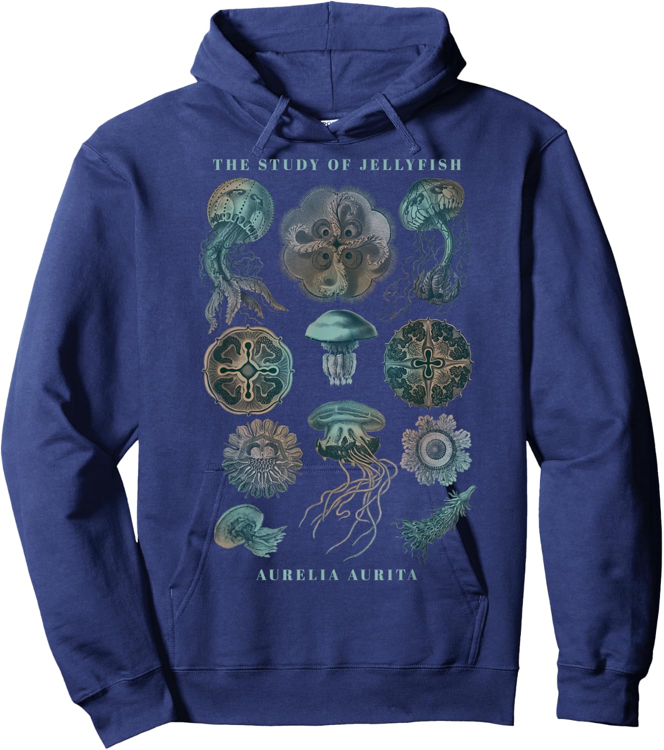Earth Day The Study of Jellyfish Hoodie - Hoodie | Navy