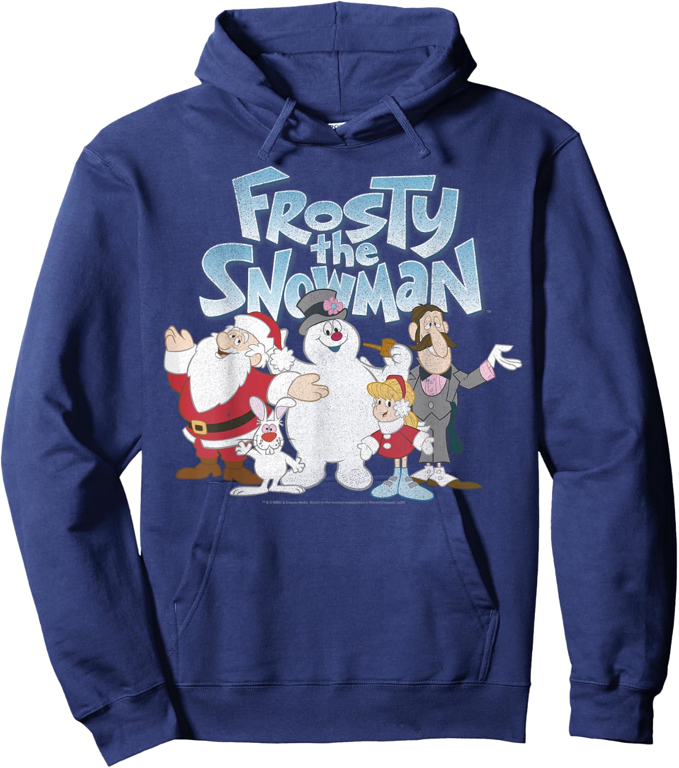 Frosty The Snowman Group Shot Logo Hoodie - Hoodie | Navy