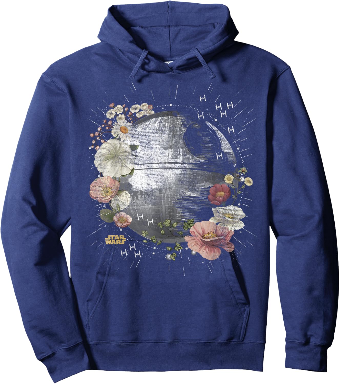 Star Wars Floral Death Star Hoodie - Hoodie | Navy