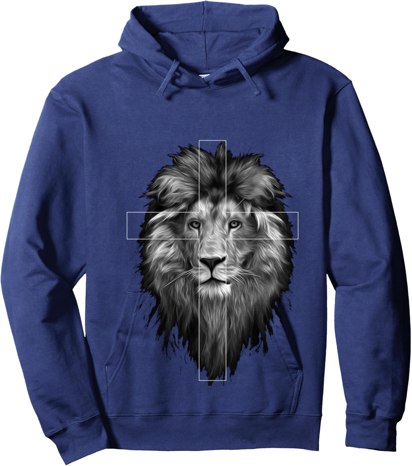 Jesus Lion of Judah | Christian Jesus Hoodie - Hoodie | Navy