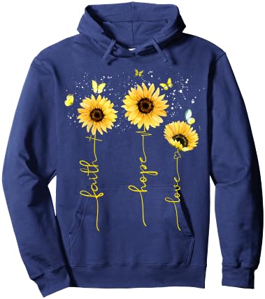 Faith Hope Love Shirts Hoodie - Hoodie | Navy
