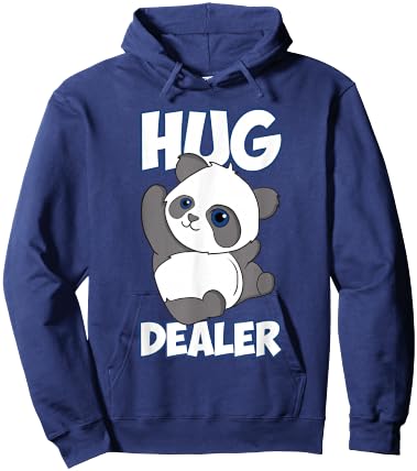 Funny Panda Free Hugs Hug Dealer Panda Hug Hoodie - Hoodie | Navy