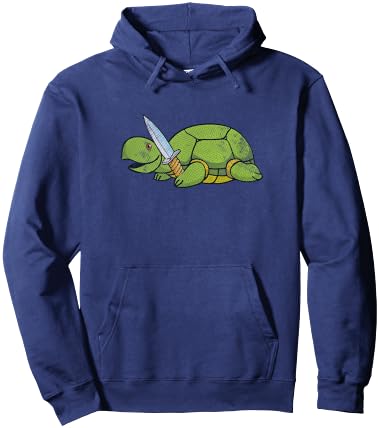 Murder Turtle Knife Design Hoodie - Hoodie | Navy