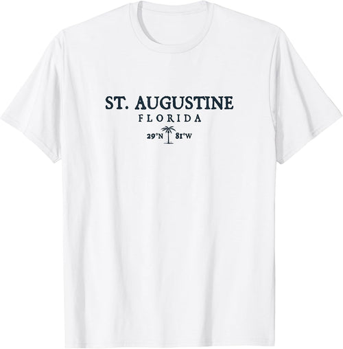 St. Augustine Florida Palm Tree Surf Beach Gift Women