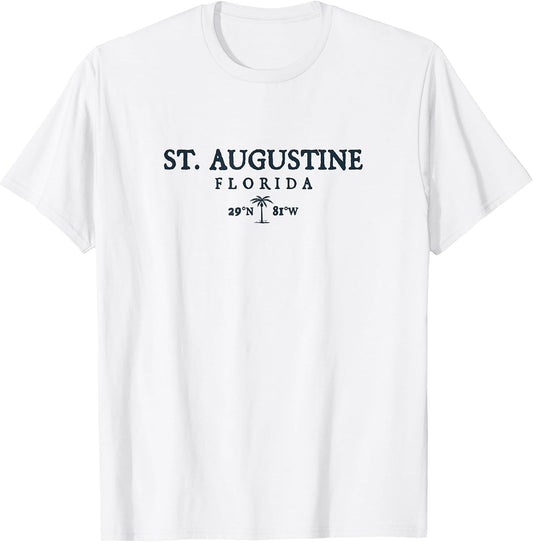 St. Augustine Florida Palm Tree Surf Beach Gift Women