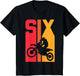 6th Birthday Retro Motocross 6 Years Boys Girl Dirt Bike