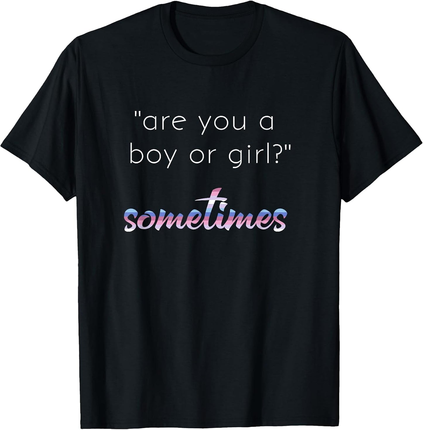 Bigender Pride Flag Bi Gender Boy or Girl Sometimes Meme