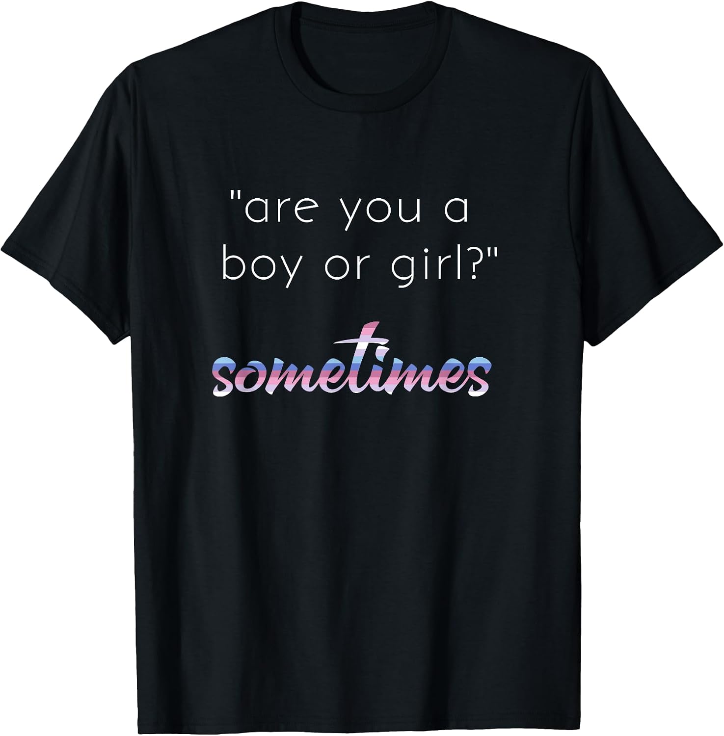 Bigender Pride Flag Bi Gender Boy or Girl Sometimes Meme