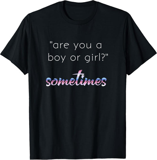 Bigender Pride Flag Bi Gender Boy or Girl Sometimes Meme