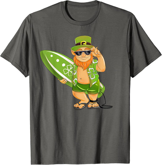 Surfing Leprechaun Hawaiian Surfing St. Patrick's Day Hawaii