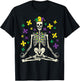Meditating Yoga Skeleton Jester Cute Mardi Gras Zen Buddhism