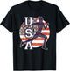 USA Women Running Track & Field Team American Flag Runner